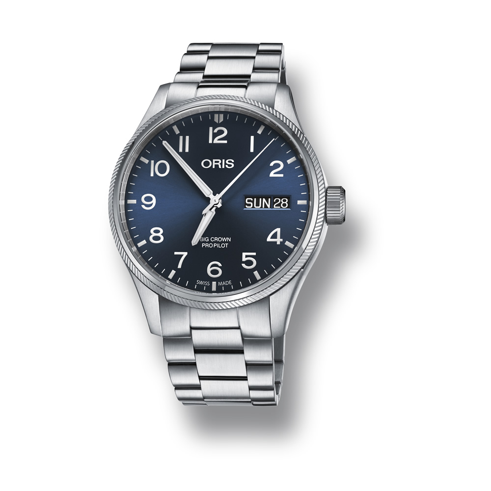 oris big crown propilot blue dial