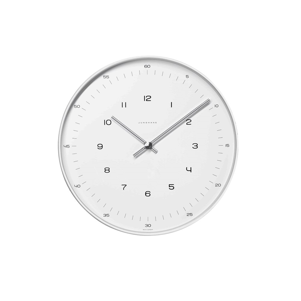 374 7003.00 Junghans Max Bill Wanduhr Funk wall clock 22 cm radio