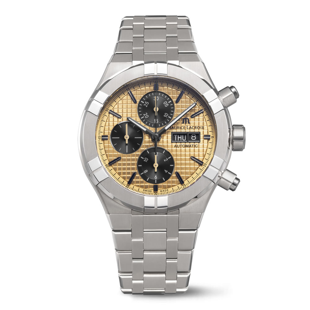 AI6038 TT032 530 1 Maurice Lacroix Aikon Automatic Chronograph Titanium watch. Official Catalog