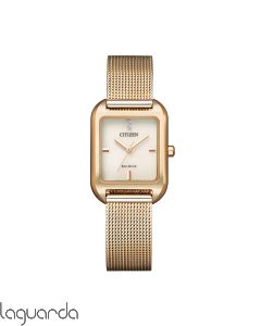 EM0493-85P | Reloj Citizen Lady Eco Drive dorado 31,5 x 23,5 mm