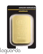 Argor Heraeus lingote de oro de 24 quilates de 50 gramos