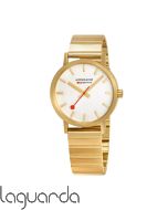 A660.30314.16SBM | Mondaine SBB ClassicMetal, 36 mm brazalete PVD oro amarillo