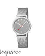 A660.30314.80SBJ | Mondaine SBB Classic Mate, 36mm milanesa, esfera gris