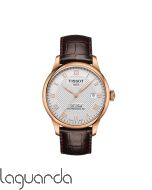 T006.407.36.033.00 | Tissot Le Locle Powermatic 80, 39.3 mm, esf blanca, caja PVD rosado y piel