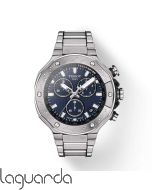 T141.417.11.041.00 | Tissot T-Race Chronograph 45 mm, esfera azul y armis