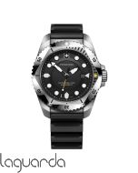 241990 | Victorinox I.N.O.X Dive Pro, black dial black rubber, 43 mm. Esfera negra