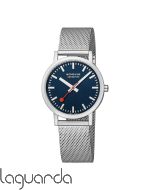 A660.30314.40SBJ | Mondaine SBB Classic Mate, 36mm milanesa, esfera azul