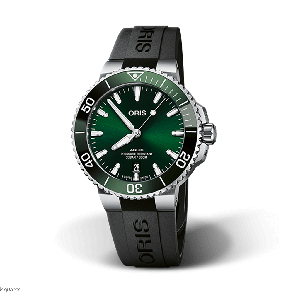 01 733 7766 4157 07 4 22 64FC Oris Aquis Date 41.5mm verde