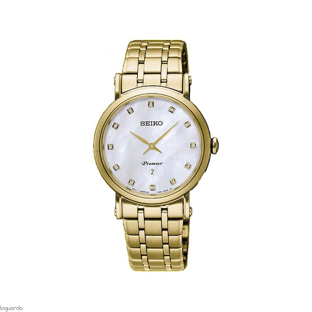 Reloj Seiko Premier de Mujer Dorado