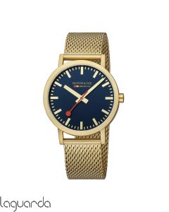 A660.30360.40SBM Mondaine SBB Classic Dorado azul mate 40mm 