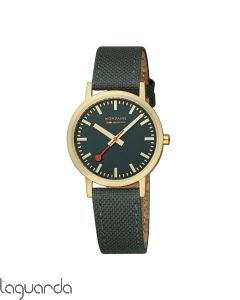 A660.30314.60SBS | Mondaine SBB Classic IP Gold acero Mate, 36mm. Verde