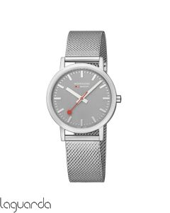 A660.30314.80SBJ | Mondaine SBB Classic Mate, 36mm milanesa, esfera gris