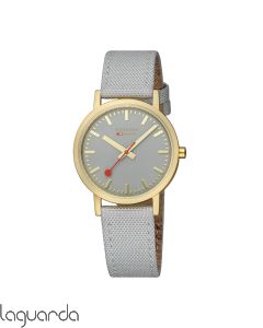 A660.30314.80SBU | Mondaine SBB Classic IP Gold acero Mate, 36 m/m, gris