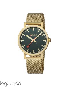 A660.30360.60SBM  Mondaine SBB Classic Dorado verde Mate 40mm 