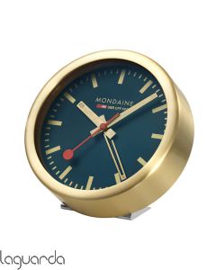 A997.MCAL.46SBG  Mondaine de pared y mesa con alarma azul 12,50mm