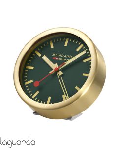 A997.MCAL.66SBG  Mondaine de pared y mesa con alarma verde 12,50mm