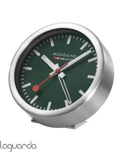 A997.MCAL.66SBV  Mondaine de pared y mesa con alarma verde 12,50mm