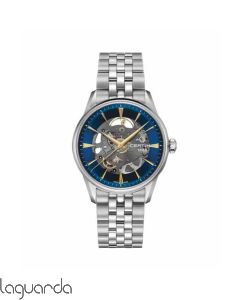 C029.907.11.041.00 | Certina DS-1 Skeleton Powermatic 80, esfera azul