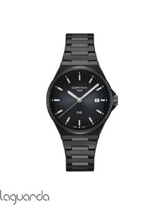 C043.410.33.051.00  |  Certina DS-7 Quartz 39  mm PVD negro