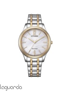 EM0416-78A   Reloj Citizen Lady elegance bicolor Eco Drive 34 mm