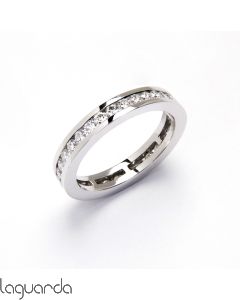 Wedding ring with white gold 