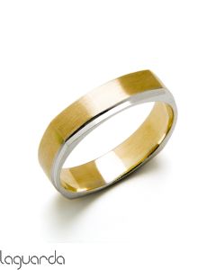 Wedding ring bicolor