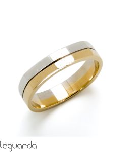 Wedding ring bicolor