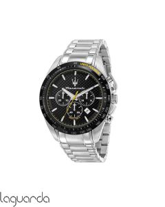 R8873612042 | Maserati Traguardo 45mm Chrono Black dial brazalete