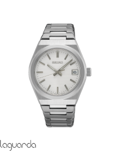 SUR573P1 Seiko Neo Classic 34 mm, esfera blanca, cristal de zafiro