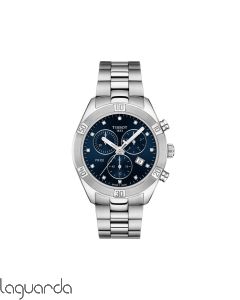 T101.917.11.046.00 | Tissot PR100 Sport Chic Chrono , 38 mm. Esfera azul oscuro