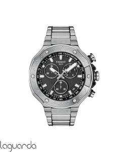 T141.417.11.051.01 |  Tissot T-Race Chronograph 45mm, esfera negra y armis.